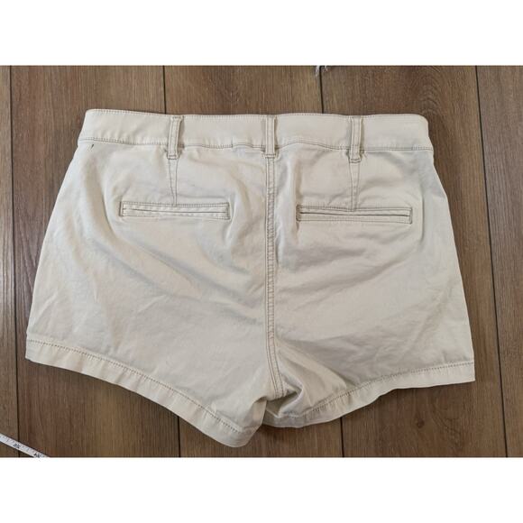 Lot 2 Express Shorties Shorts Y2K Stye Khaki Chino Sz 6 Low Rise Frayed Mini - Picture 15 of 16